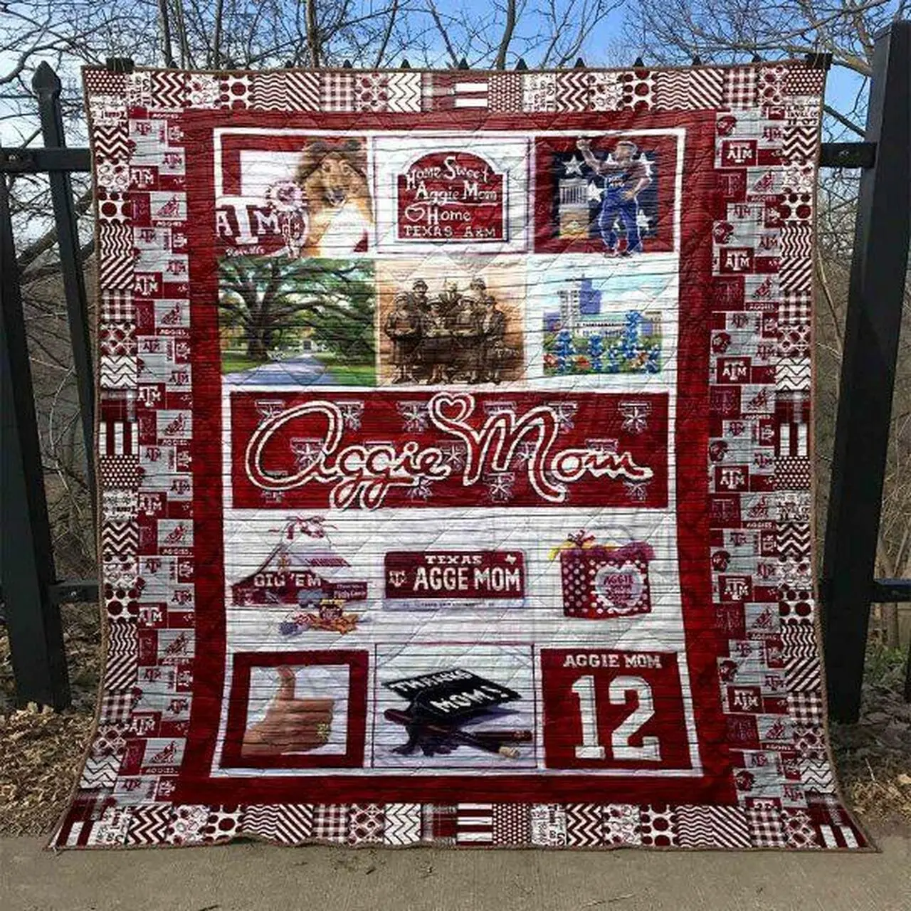 Aggies Mom Quilt Blanket Lu88 Quilt and Home Decor