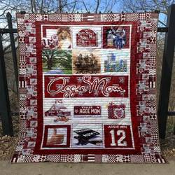 Aggies Mom Quilt Blanket Lu88  Quilt and Home Decor