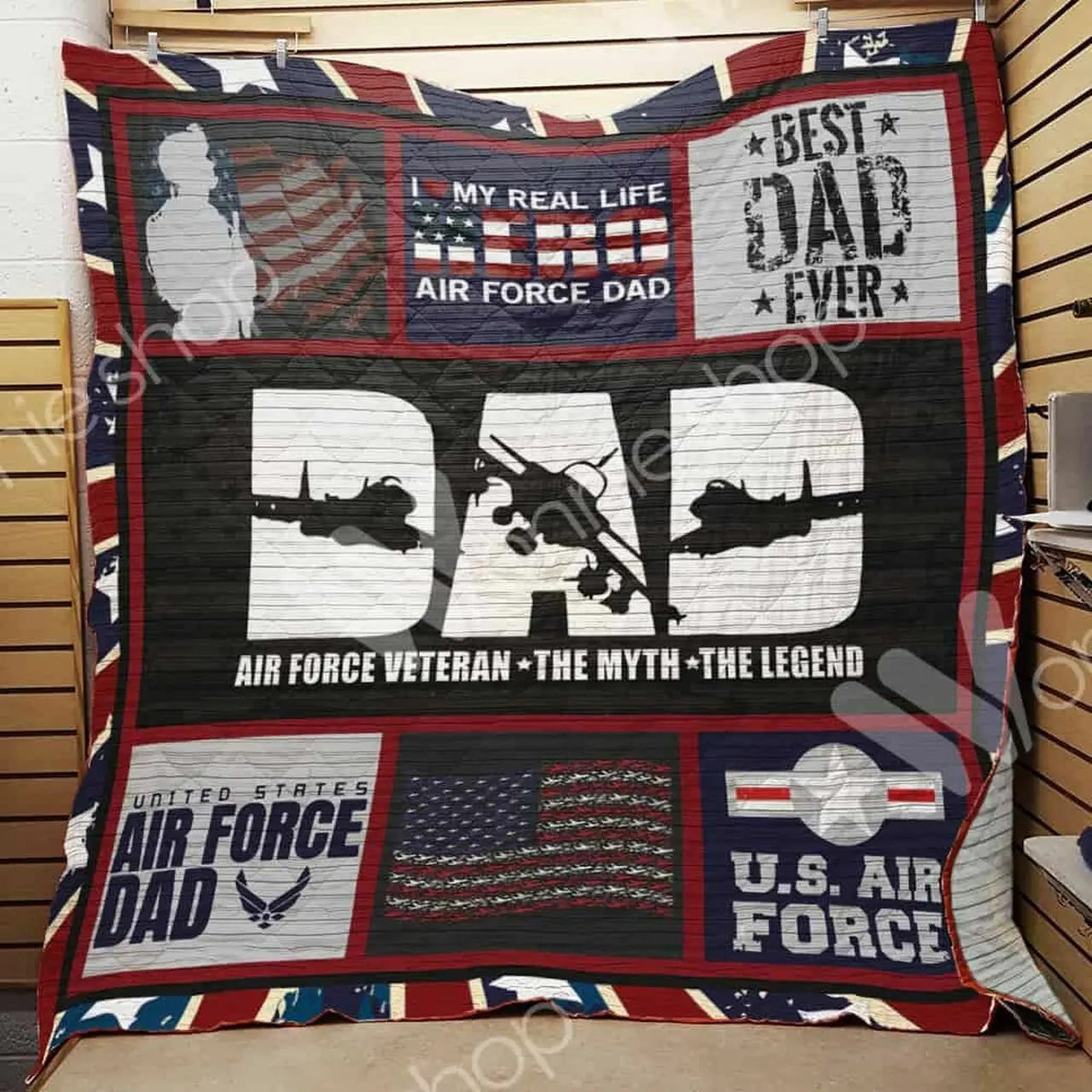 Air Force Dad Quilt Blanket Dhc1102388Td and Home Decor