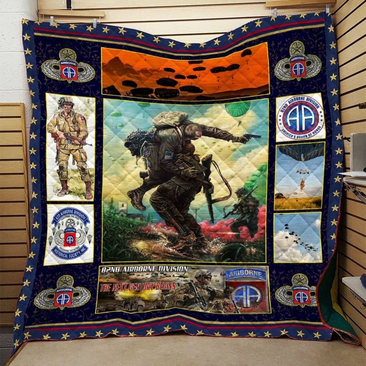 Airborne Division Quilt Blanket Dhc0910268Vt and Home Decor