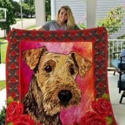 Airedale Terrier Quilt Blanket Luk6Wb Dhc0301829Dd and Home Decor