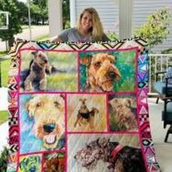 Airedale Terrier Quilt Blanket Lukdcg Dhc0301963Dd and Home Decor