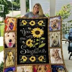 Airedale Terrier Quilt Blanket Lukrh4 Dhc0301651Dd and Home Decor