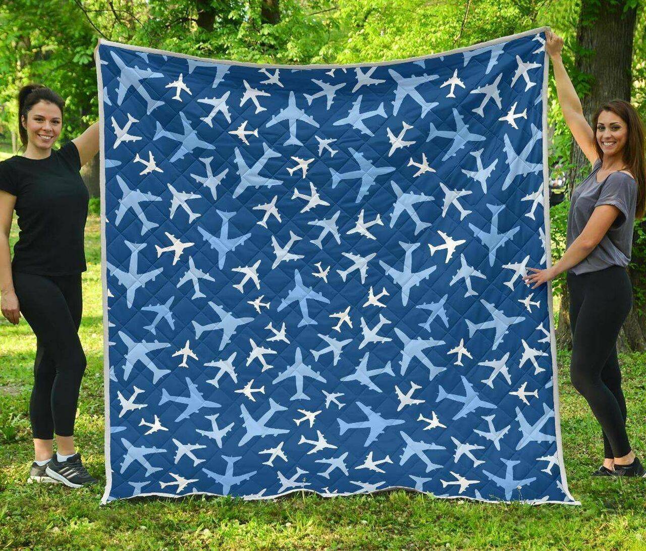 Airplane Cl12100004Mdq Quilt Blanket and Home Decor