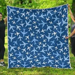 Airplane Cl12100004Mdq Quilt Blanket and Home Decor