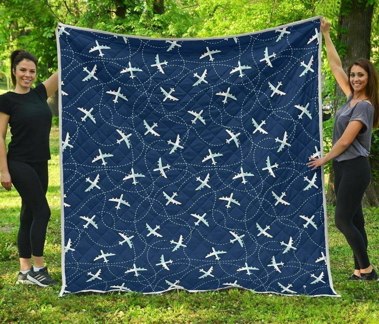 Airplane Cl12100005Mdq Quilt Blanket and Home Decor