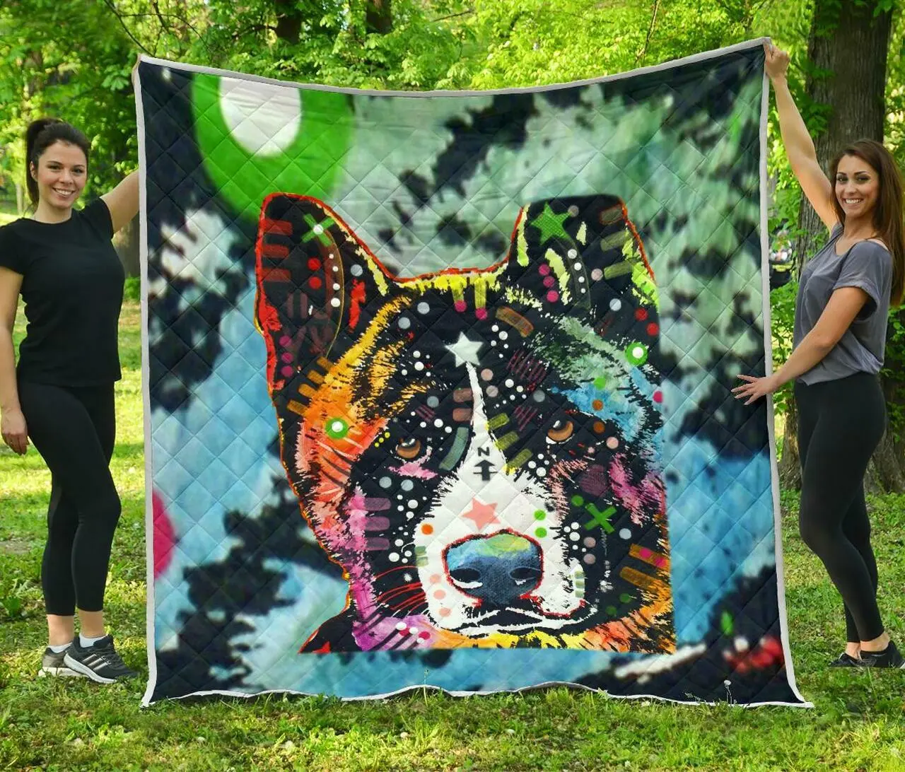 Akita Premium Quilt - Dean Russo Art and Home Decor