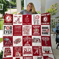 Alabama Crimson Tide Quilt Blanket 02      and Home Decor