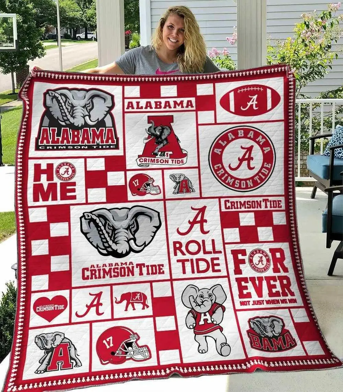 Alabama Crimson Tide Ver4 Blanket Th1507 Quilt and Home Decor