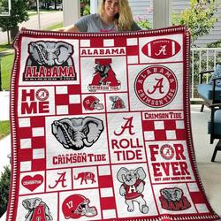 Alabama Crimson Tide Ver4 Blanket Th1507 Quilt and Home Decor