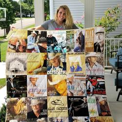Alan Jackson Quilt Blanket For Fans Ver 25 and Home Decor