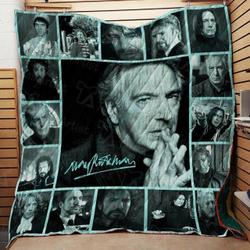 Alan Rickman Quilt Blanket 01942 and Home Decor
