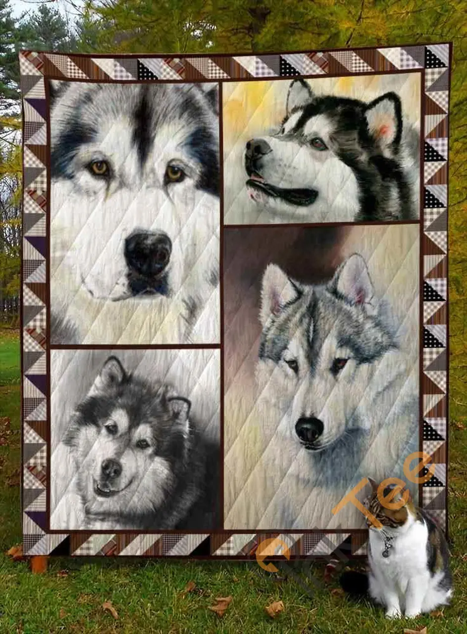 Alaskan Malamute Dog V1 Blanket TH0207 Quilt and Home Decor