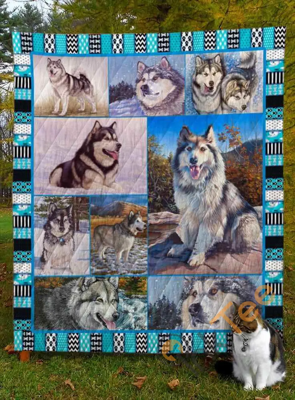 Alaskan Malamute Dog V5 Blanket TH0207 Quilt and Home Decor