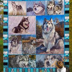 Alaskan Malamute Dog V5 Blanket TH0207 Quilt and Home Decor