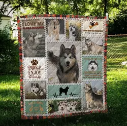 Alaskan Malamute Jfj Quilt Hy and Home Decor