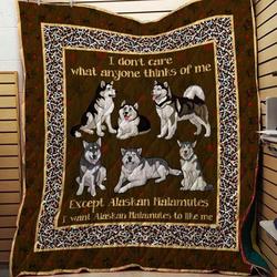 Alaskan Malamutes 09 Blanket Th10072019 Quilt and Home Decor