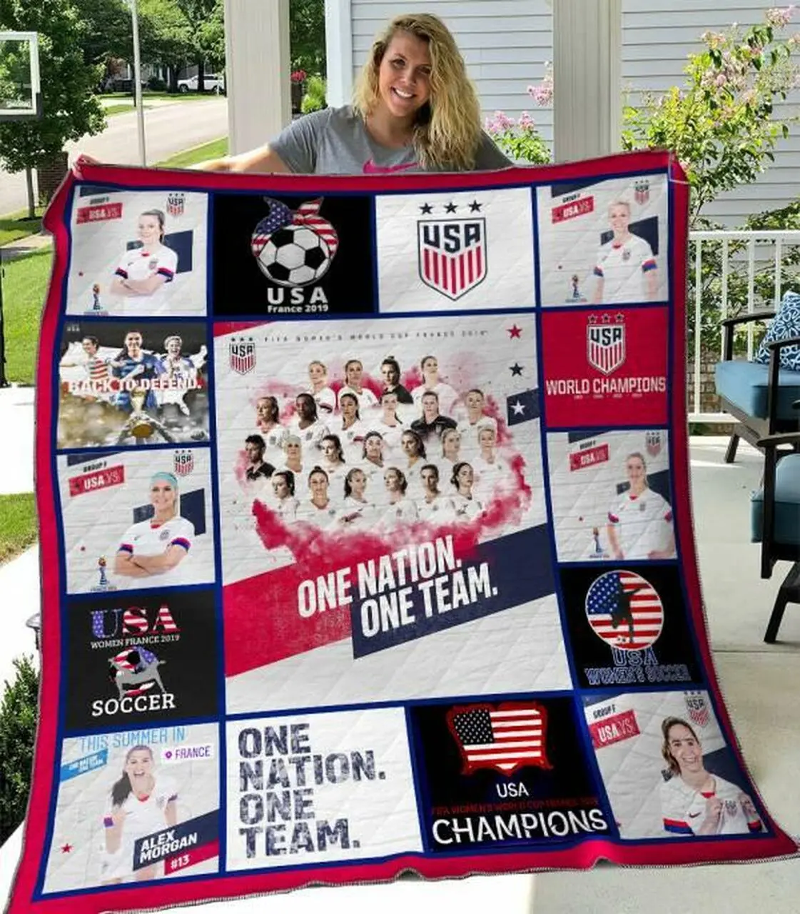 Alex Morgan Quilt Blanket Limited Quilt Blanket and Home Decor