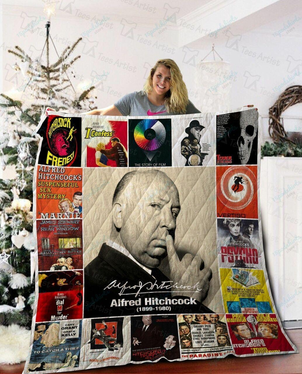Alfred Hitchcock Quilt Blanket 02204 and Home Decor