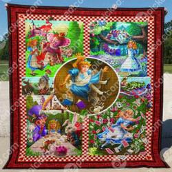 Alice In Wonderland Quilt Blanket Hn57  Quilt and Home Decor