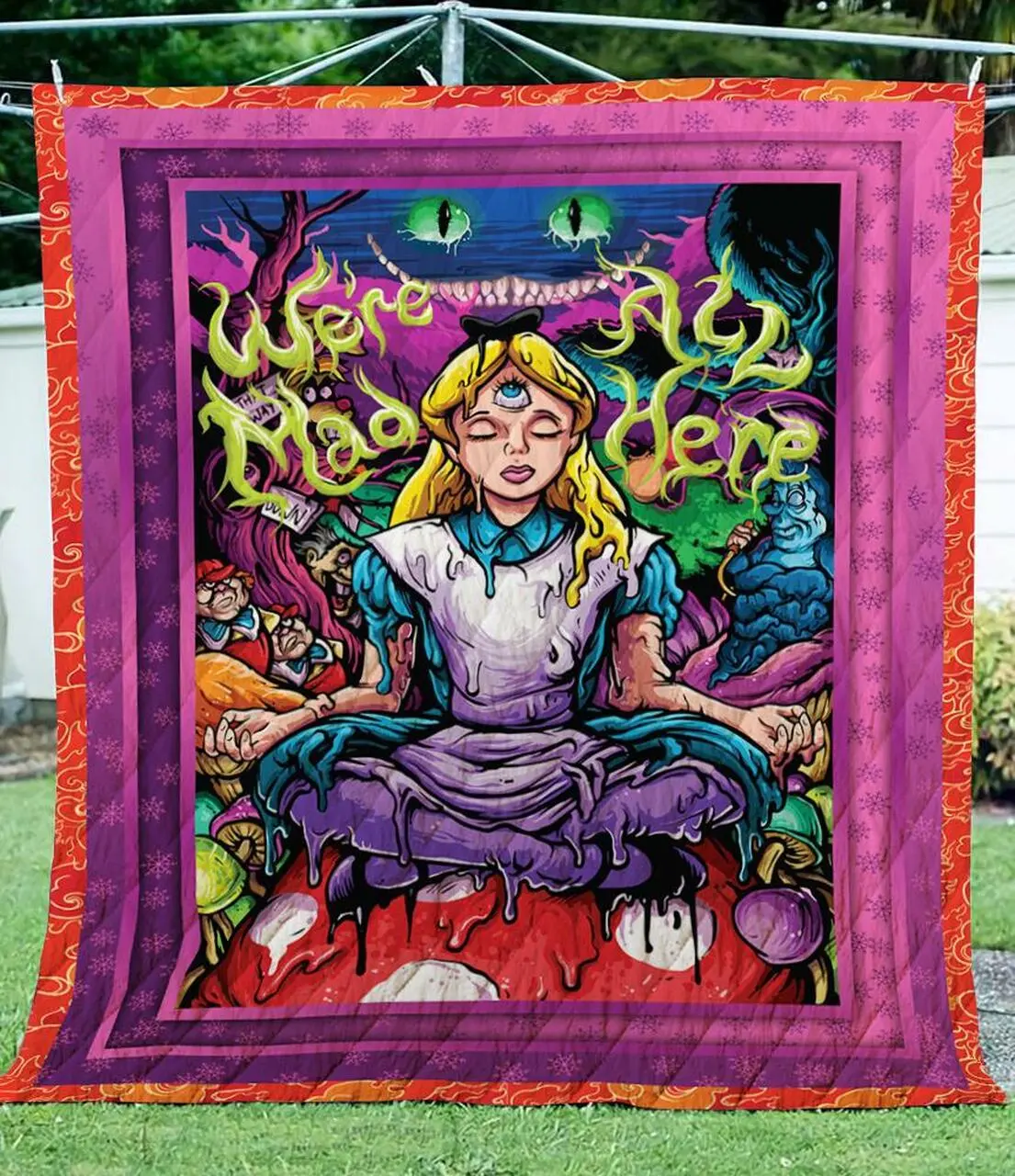 Alice In Wonderland Style Summer Quilt Quilt and Home Decor