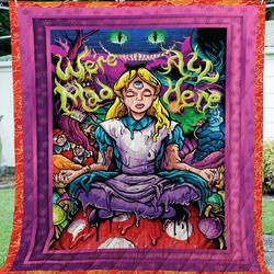 Alice In Wonderland Style Summer Quilt  Quilt and Home Decor