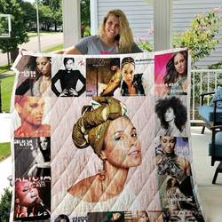 Alicia Keys Quilt Blanket 01 and Home Decor