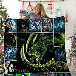 Alien Quilt Blanket 02332 and Home Decor