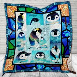 All Of Me Loves All Of You Penguin Cl22100026Mdq Quilt Blanket and Home Decor