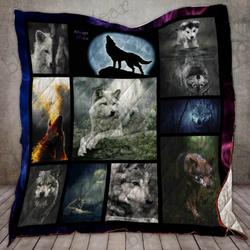 Alone Wolf Cl22100028Mdq Quilt Blanket and Home Decor