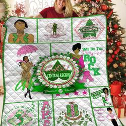 Alpha Kappa Alpha Jfj Quilt Iq and Home Decor
