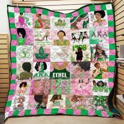 Alpha Kappa Alpha Woman Quilt All Over Printed and Home Decor