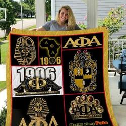 Alpha Phi Alpha All Season Plus Size Quilt Blanket and Home Decor