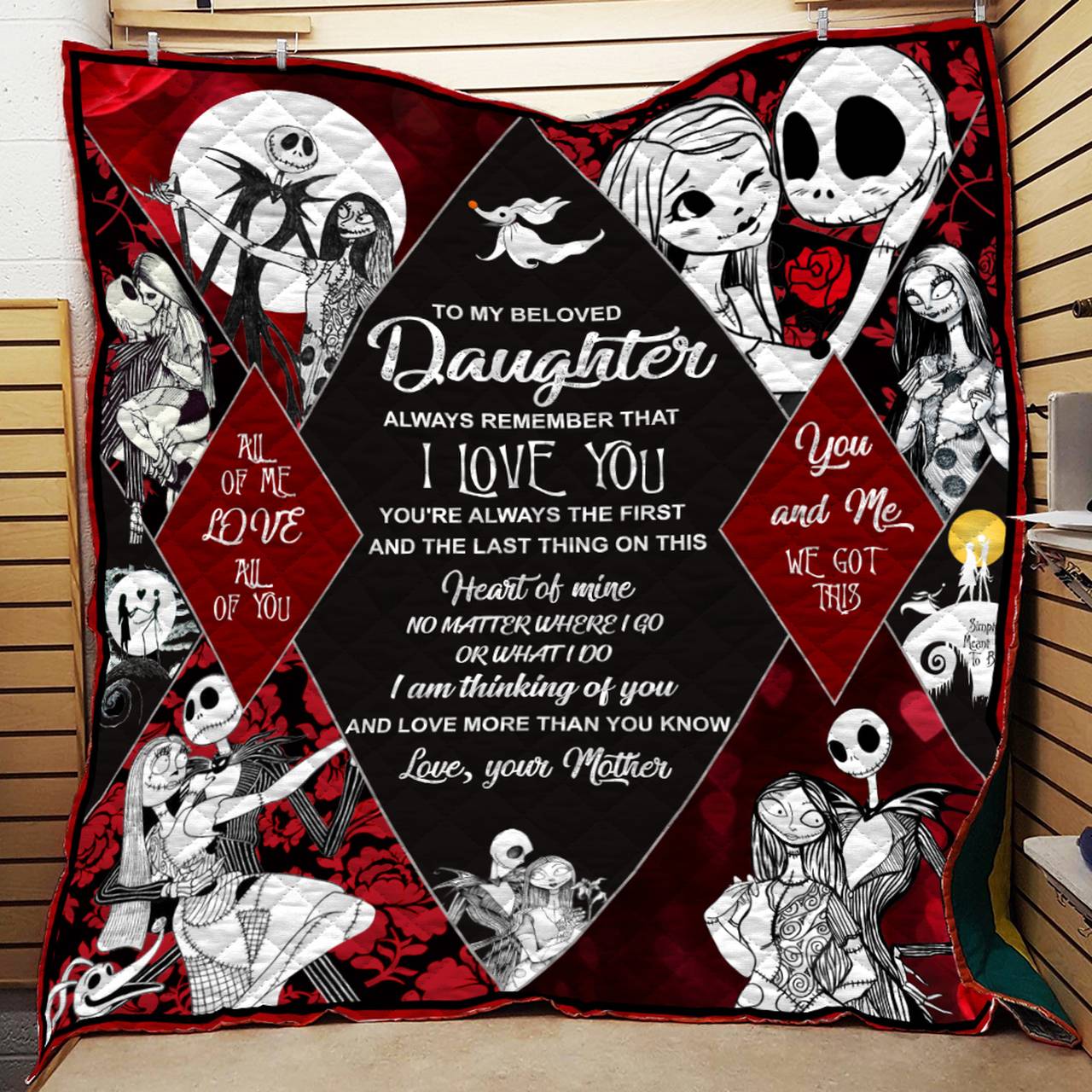 Always Remember That I Love You Daughter And Mother Quilt and Home Decor
