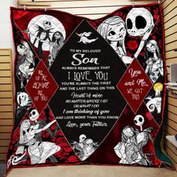 Always Remember That I Love You Son And Father Quilt and Home Decor