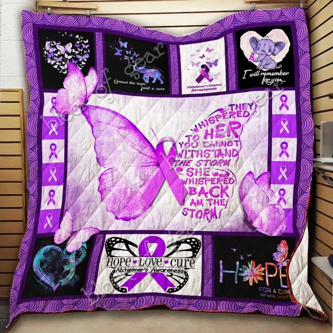 Alzheimer Awareness Cl19100013Mdq Quilt Blanket and Home Decor