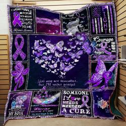 Alzheimer Awareness Quilt Blanket Dhc0102395Td and Home Decor