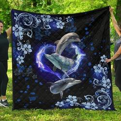 Amazing Dolphin Wer Jfj Quilt Tp and Home Decor