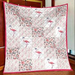 Amazing Flamingo KL2409021CL Quilt Blanket and Home Decor