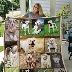 American Bulldog Quilt Blanket and Home Decor