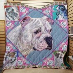 American Bulldog Quilt Blanket Luk85R Dhc0301873Dd and Home Decor