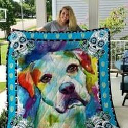 American Bulldog Quilt Blanket Lukyfz Dhc0301821Dd and Home Decor