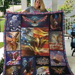 American Eagle Quilt Blanket and Home Decor