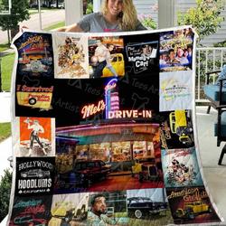 American Graffiti Blanket Th0107 Quilt and Home Decor