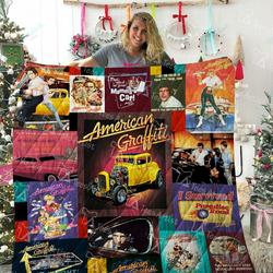American Graffiti Quilt Blanket 02063 and Home Decor
