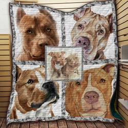 American Pitbull Terrier Love It Quilt Blanket Dhc09121856Dd and Home Decor