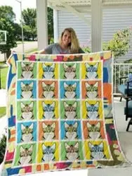 American Shorthair Quilt Blanket Lukiqm Dhc0301783Dd and Home Decor