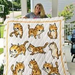 American Shorthair Quilt Blanket Luks44 Dhc0301846Dd and Home Decor