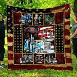 American Truck Driver Jobs Quilt Quilt  Quilt and Home Decor
