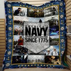 Americas Navy 3D Printing Quilt Blanket Htt-Qct00077 and Home Decor